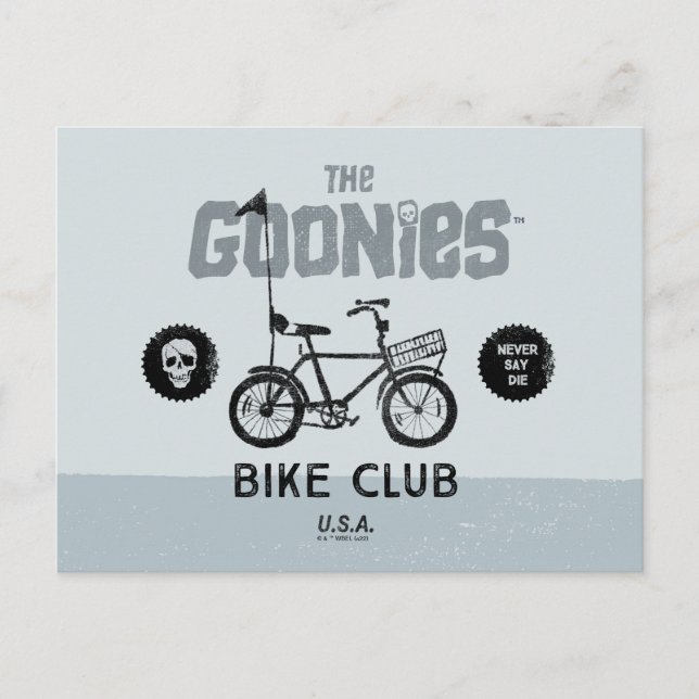 Cartão Postal O Clube de Ciclismo Goonies EUA (Frente)