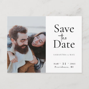 Cartão Postal O Código QR Moderno de Foto dos EUA Salva a Data