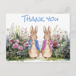 Cartão Postal O coelho Peter Obrigado