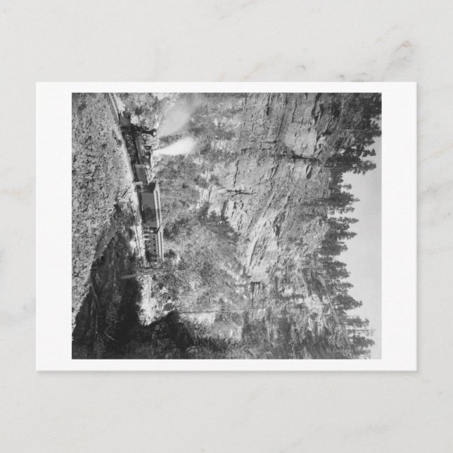 Cartão Postal O comboio passa pelo Elk Canyon perto de (Frente)