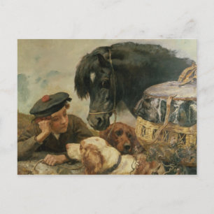 Cartão Postal O Companheiro do Gamekeeper