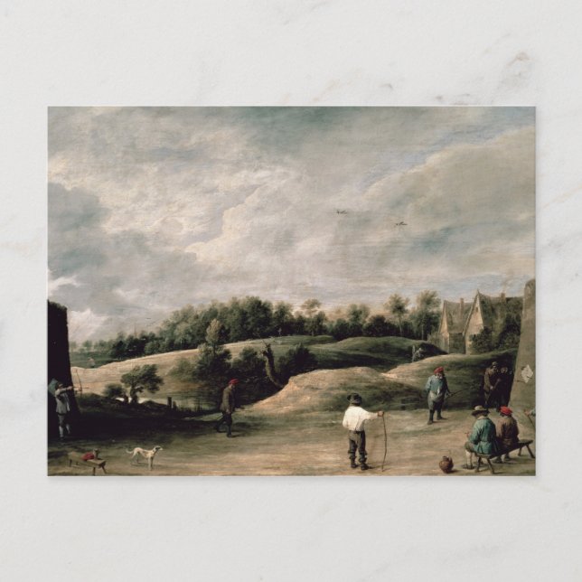 Cartão Postal O Concurso de Arquearia (Frente)