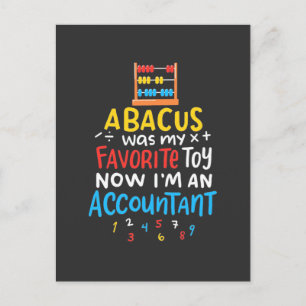 Cartão Postal O Contador Abacus Era O Meu Brinquedo Favorito