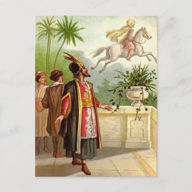 Cartão Postal O Conto do Cavalo Encantado de Scheherazade (Frente)