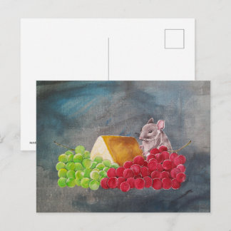 Cartão Postal O Convidado Não Convidado Pintura de Alfred Fox
