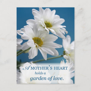 Cartão Postal O coração da mãe guarda um jardim do amor