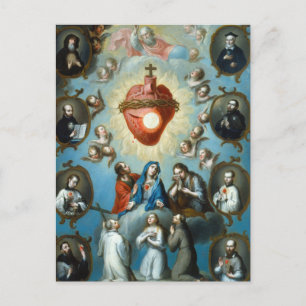 Cartão Postal O Coração de Jesus de Juan Patricio Morlete Ruiz