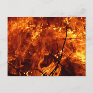 Cartão Postal O Coração do Cartaz de Fogo