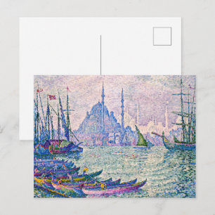 Cartão Postal O Corno de Ouro, Minaretes Paul Signac