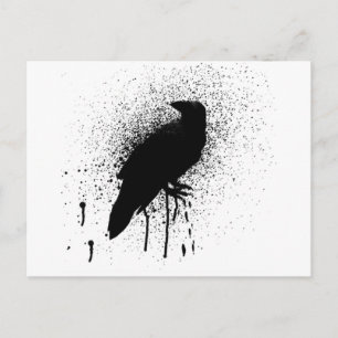 Cartão Postal O corvo preto