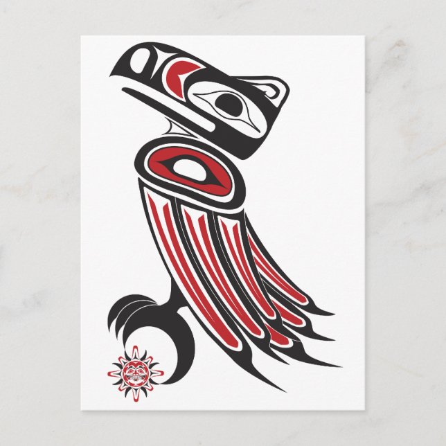 Cartão Postal O corvo rouba o sol (Frente)