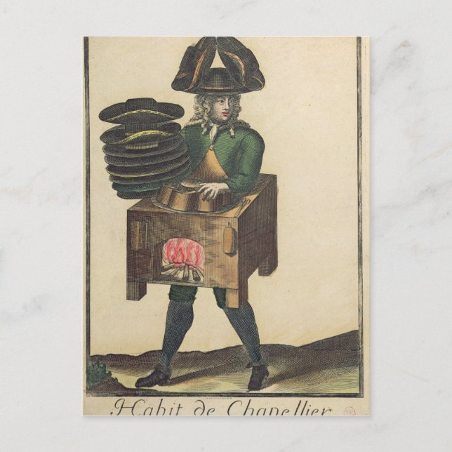 Cartão Postal O Costume do Milliner (Frente)