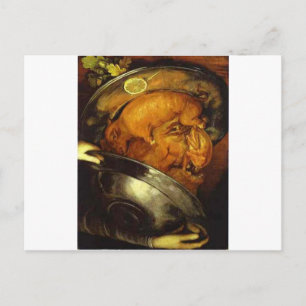 Cartão Postal O cozinheiro de Giuseppe Arcimboldo