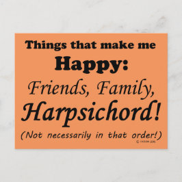 Cartão Postal O cravo me deixa feliz