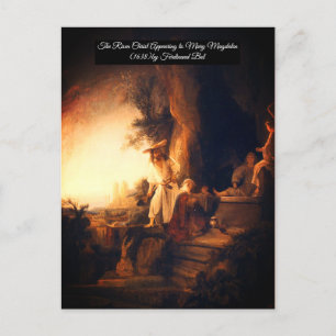 Cartão Postal O Cristo Risen aparecendo em Mary