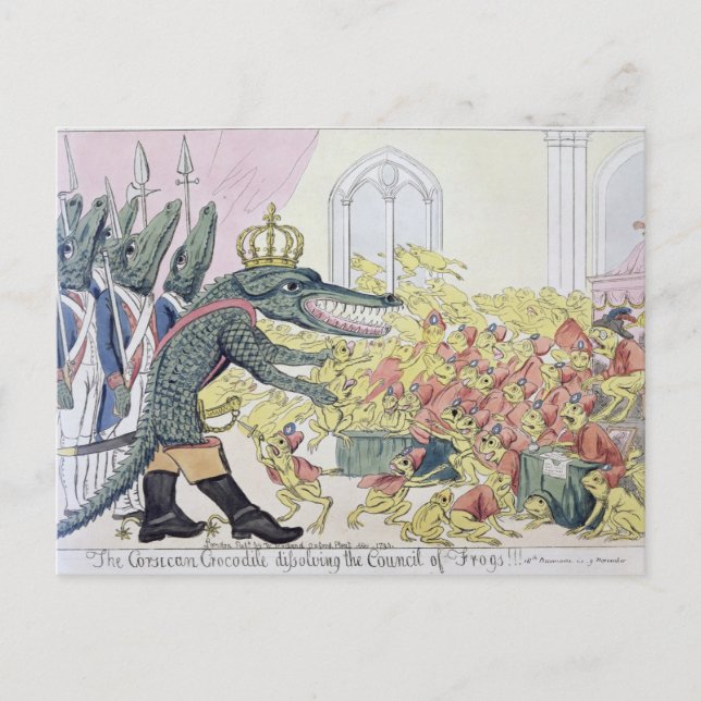 Cartão Postal O crocodilo corso (Frente)