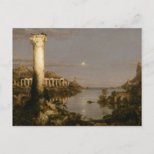 Cartão Postal O Curso do Império: Desolação por Thomas Cole Po