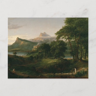 Cartão Postal O curso do Império: O Arcadiano de Thomas Cole