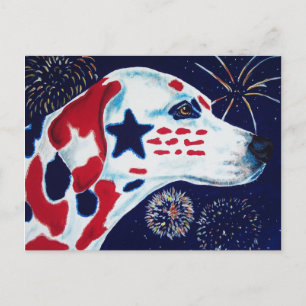 Cartão Postal O Dalmaciano Star Spangled