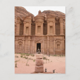 Cartão Postal O Deir no cartão-postal de Petra