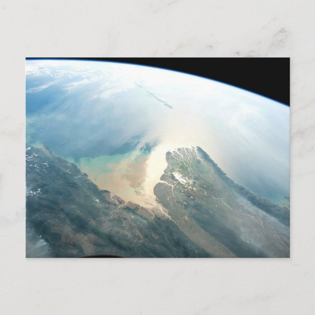 Cartão Postal O delta do rio Irrawaddy na Birmânia (Mianmar). (Frente)