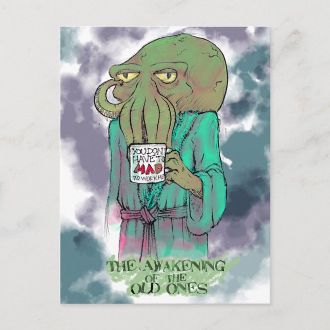 Cartão Postal O despertar dos velhos (Frente)