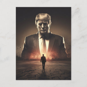 Cartão Postal O Destruidor Americano em um Deserto Pelado Sol