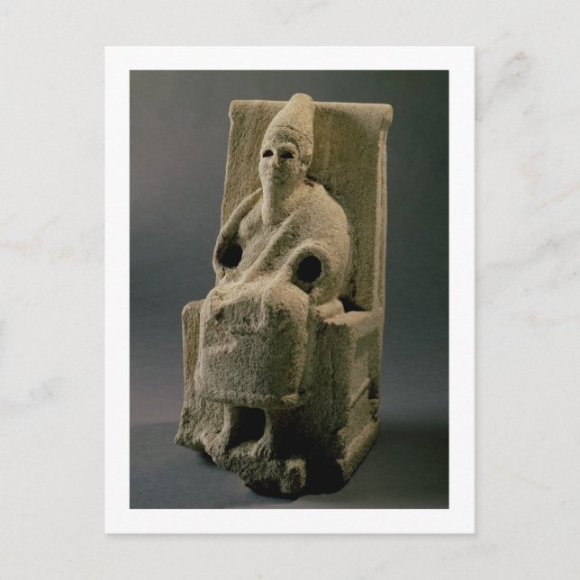 Cartão Postal O deus El, de Ugarit, século 13 a.C. (Frente)