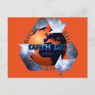 Cartão Postal O Dia da Terra Muda O Mundo