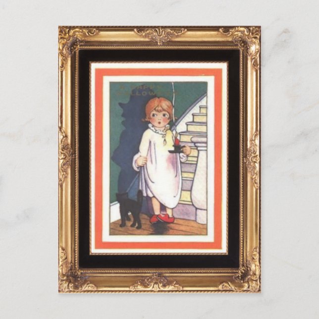 Cartão Postal O Dia das Bruxas Snooping (Frente)