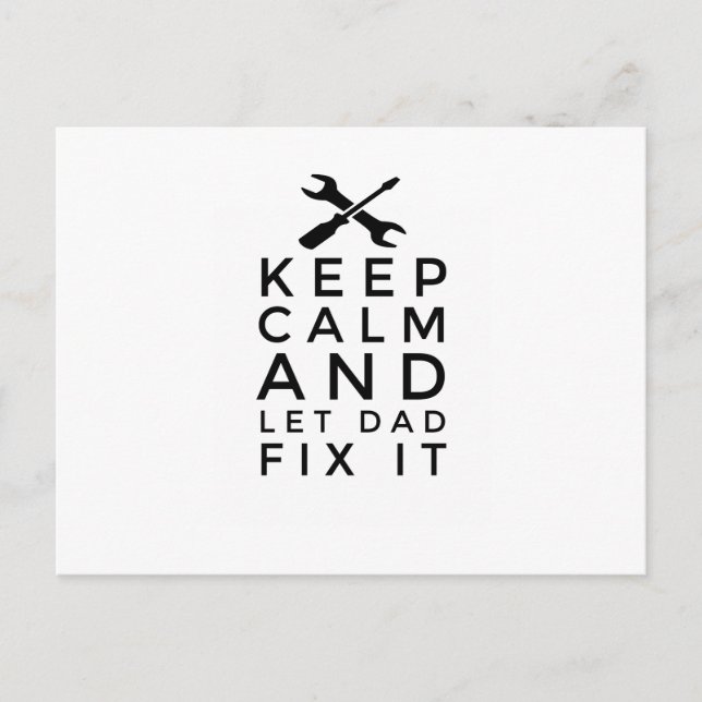 Cartão Postal O Dia Do Pai Oferece Presentes Para Pai (Frente)