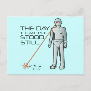 Cartão Postal O dia em que a pilha da formiga parou