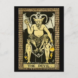 Cartão Postal O Diabo Tarot