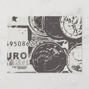 Cartão Postal O dinheiro faz o mundo girar