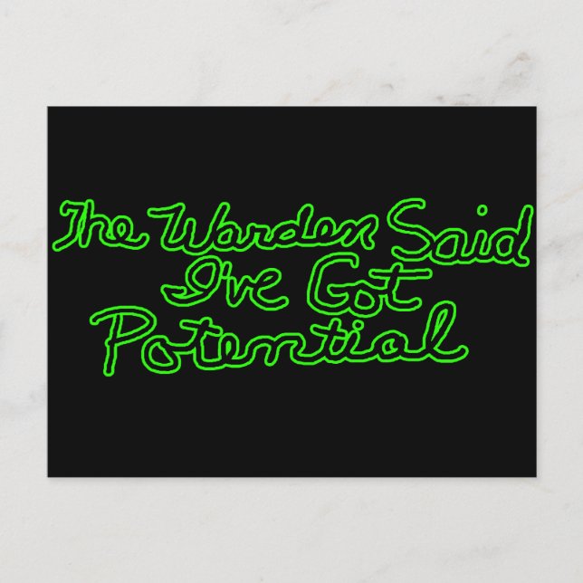 Cartão Postal O diretor disse que camisetas engraçadas dão prese (Frente)