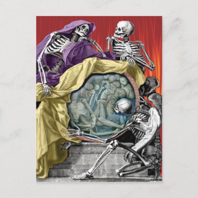 Cartão Postal o discurso da morte em cima da vida (Frente)