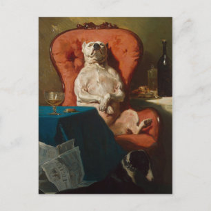 Cartão Postal O Dogdad Don Smug Pug, também conhecido como Pug P