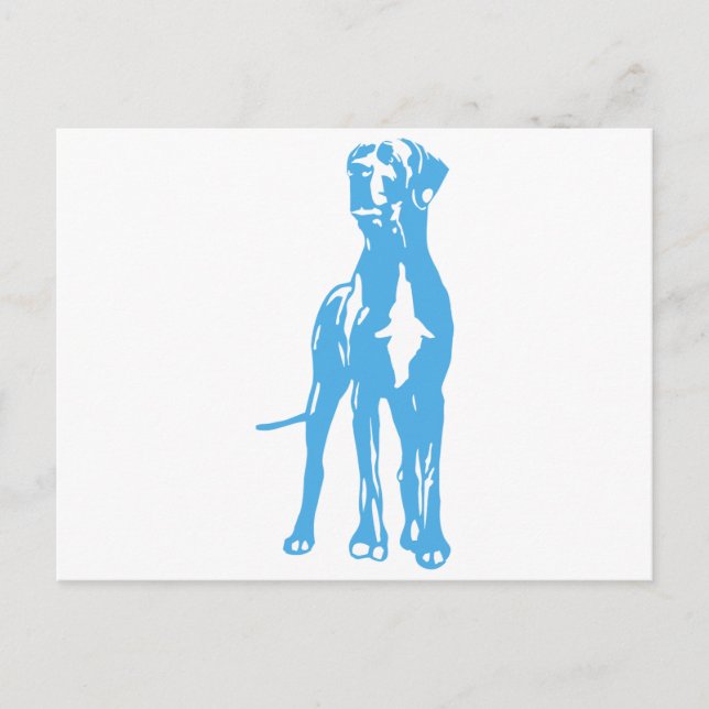 Cartão Postal O Dogue Alemão (Frente)