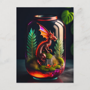 Cartão Postal O Dragão Terrarium   Arte Digital