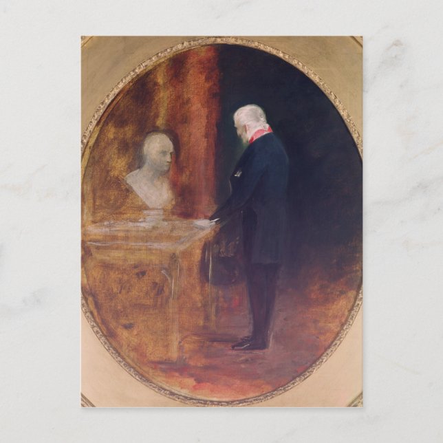 Cartão Postal O Duque de Wellington Estudando (Frente)