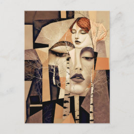 Cartão Postal O Eco de “Virelle” – Um Retrato Abstrato
