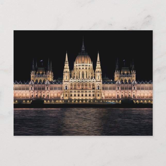 Cartão Postal O Edifício do Parlamento Húngaro, Budapeste (Frente)