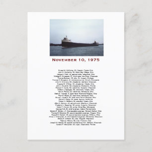 Cartão Postal O Edmund Fitzgerald com a Caixa de Presente da Tri