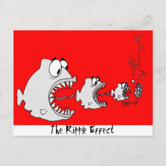Cartão Postal O Efeito Ripple.