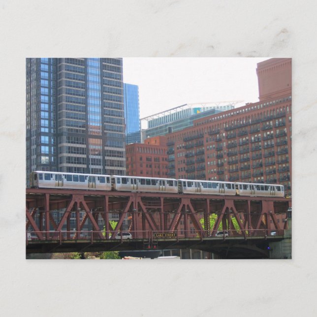 Cartão Postal O El sobre Lake Street (Frente)