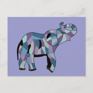 Cartão Postal O Elefante Sortudo