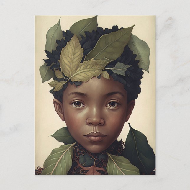 Cartão Postal O Elf Da Floresta Fresca (Frente)