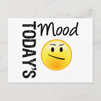 Cartão Postal O Emoticon do Humor de hoje irritado