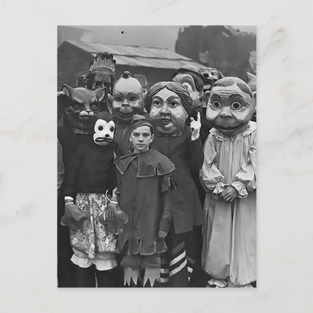 Cartão Postal O Encontro no Halloween (Frente)