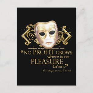 Cartão Postal O Enquadramento da Cotação Shrew (Versão Dourada)